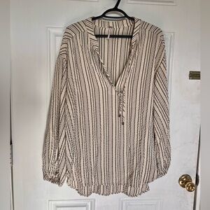 Free People | Bishop Sleeves Stripe Tunic